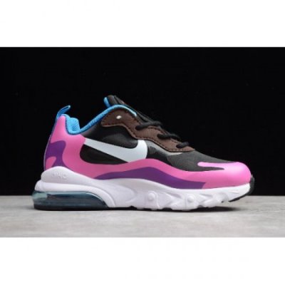 Nike Çocuk Air Max 270 React Siyah / Pembe / Mor Koşu Ayakkabısı Türkiye - 1MD4F9QS